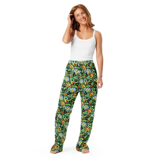 Verdant Rhapsody on a Women's Pajama Pants