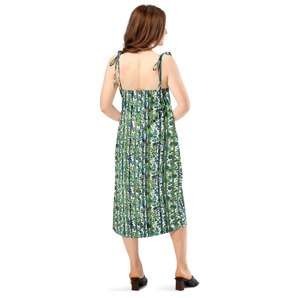 Bamboo Canopy on Slip Dress — Back