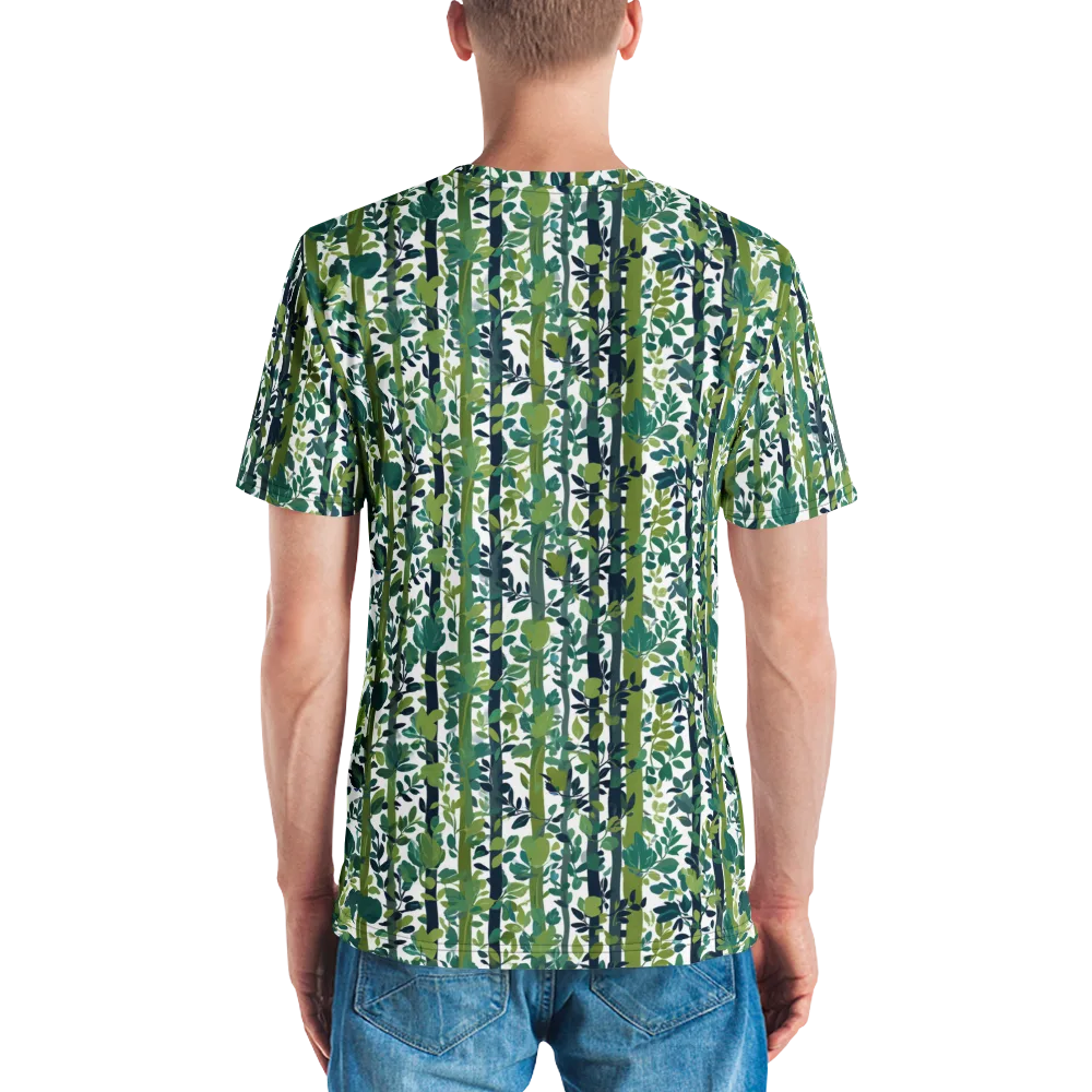 Bamboo Canopy on Men's Crew Neck T-Shirt — Back