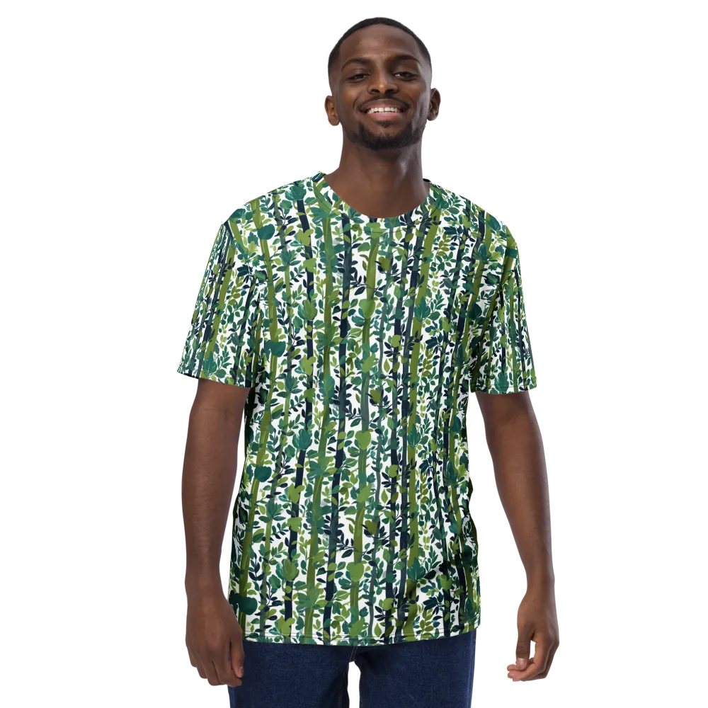 Bamboo Canopy on Men's Crew Neck T-Shirt — Front