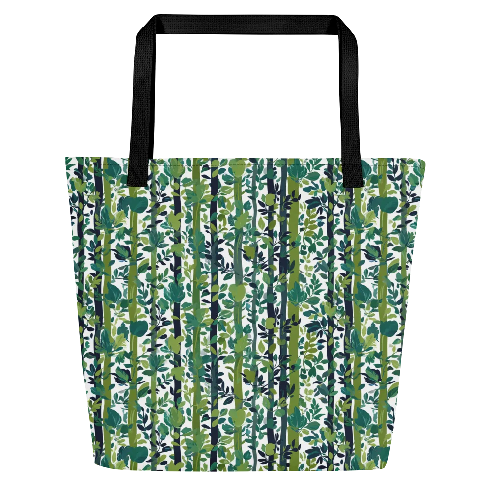 Bamboo Canopy on Large Tote Bag W/ Pocket — Front