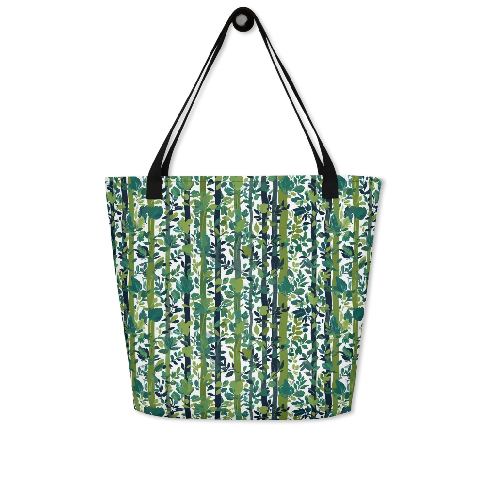 Bamboo Canopy on Large Tote Bag W/ Pocket — Front