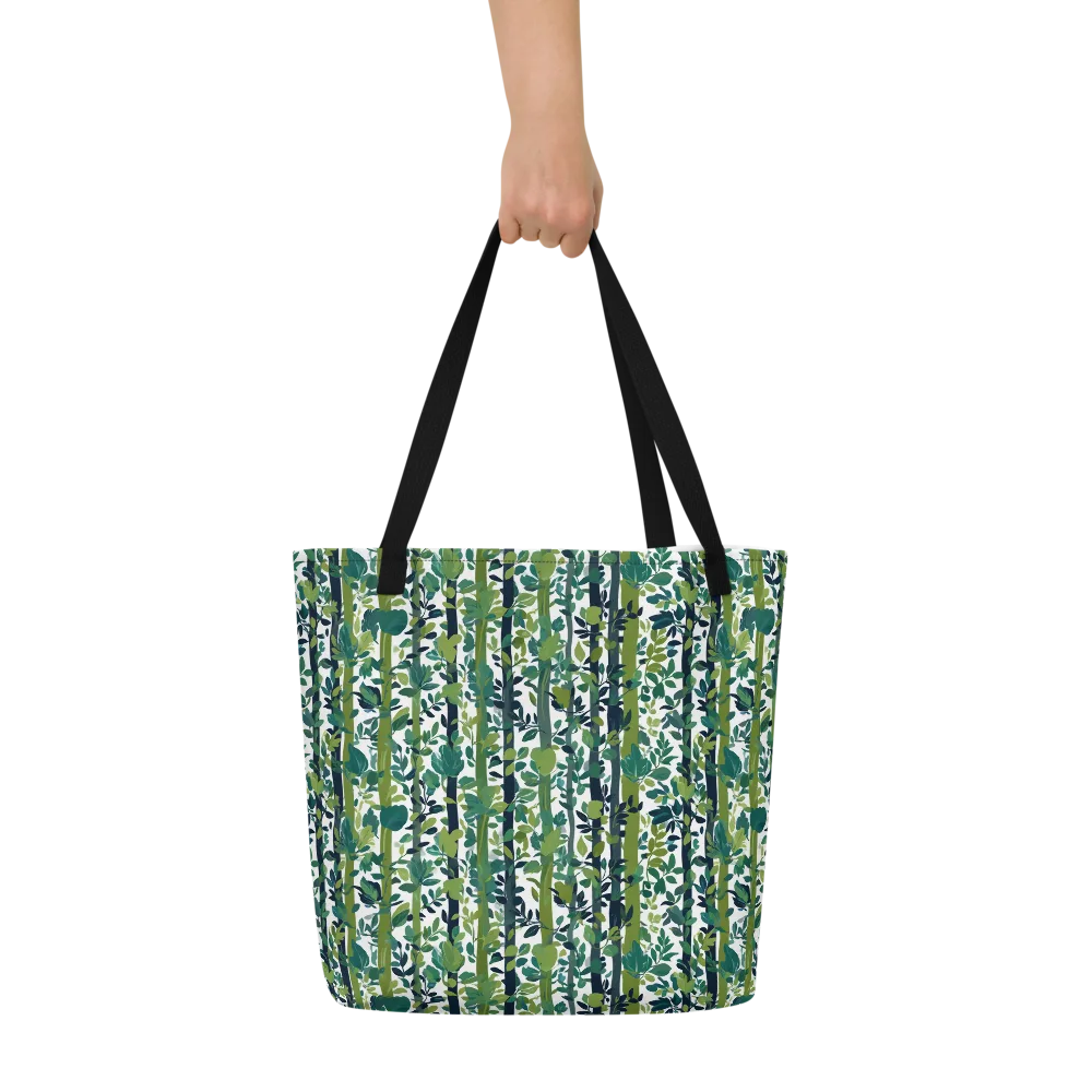 Bamboo Canopy on Large Tote Bag W/ Pocket — Front