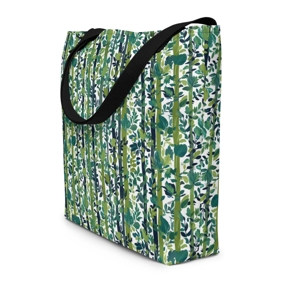 Bamboo Canopy on Large Tote Bag W/ Pocket — Front