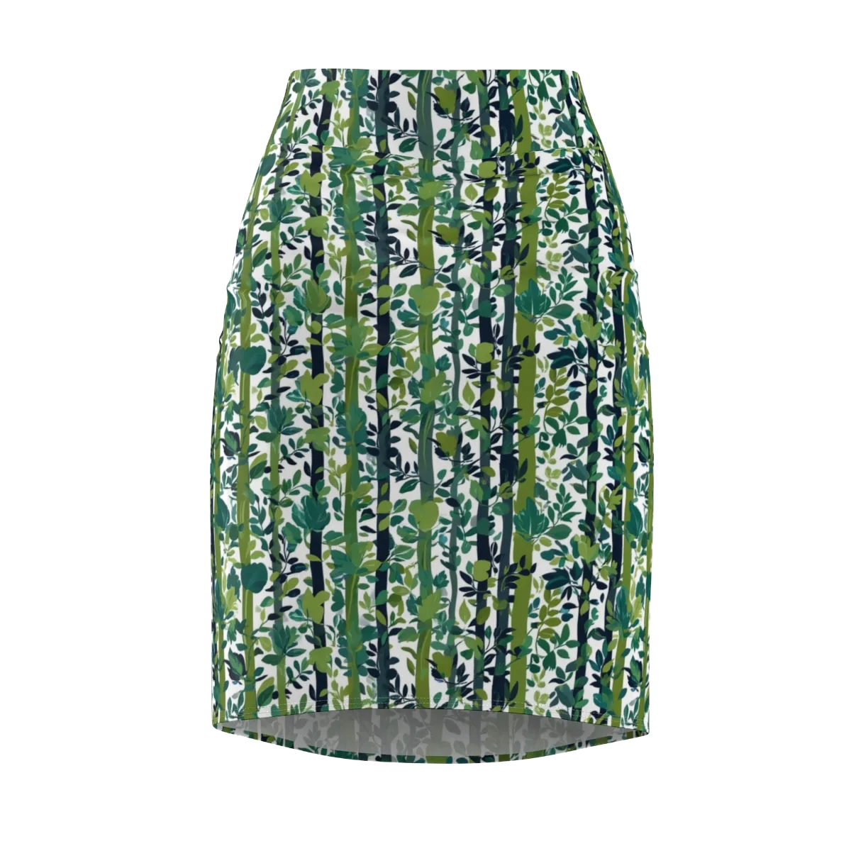 Bamboo Canopy on Pencil Skirt — Front