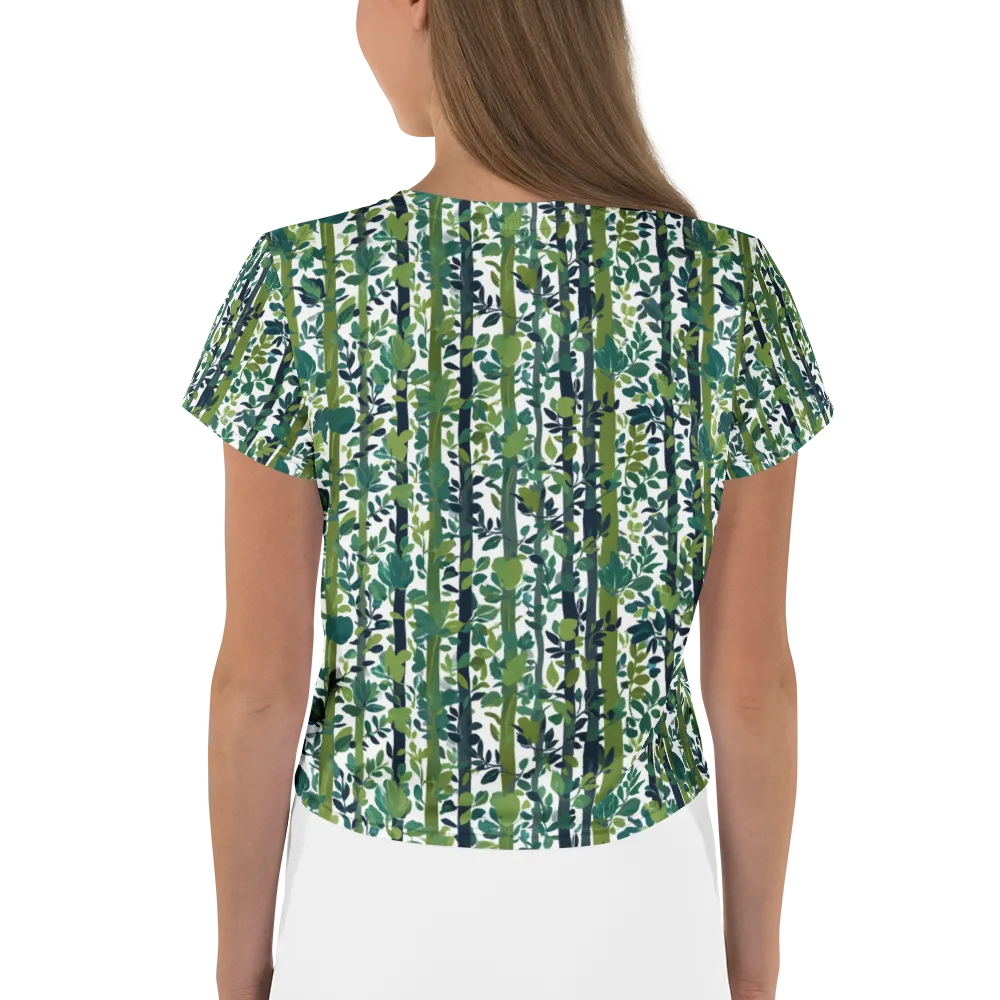 Bamboo Canopy on Crop Tee — Back