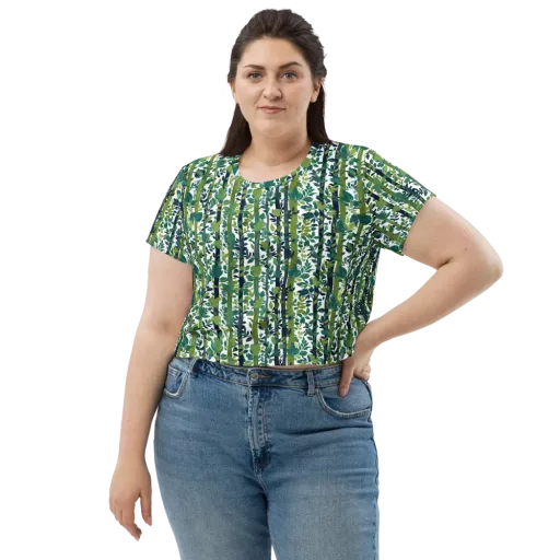 Bamboo Canopy on a Crop Tee