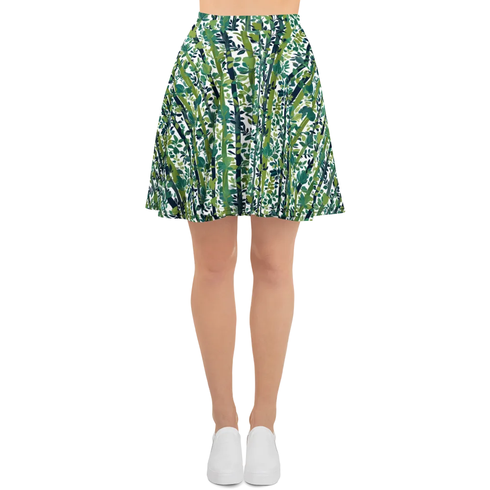 Bamboo Canopy on Skater Skirt — Front