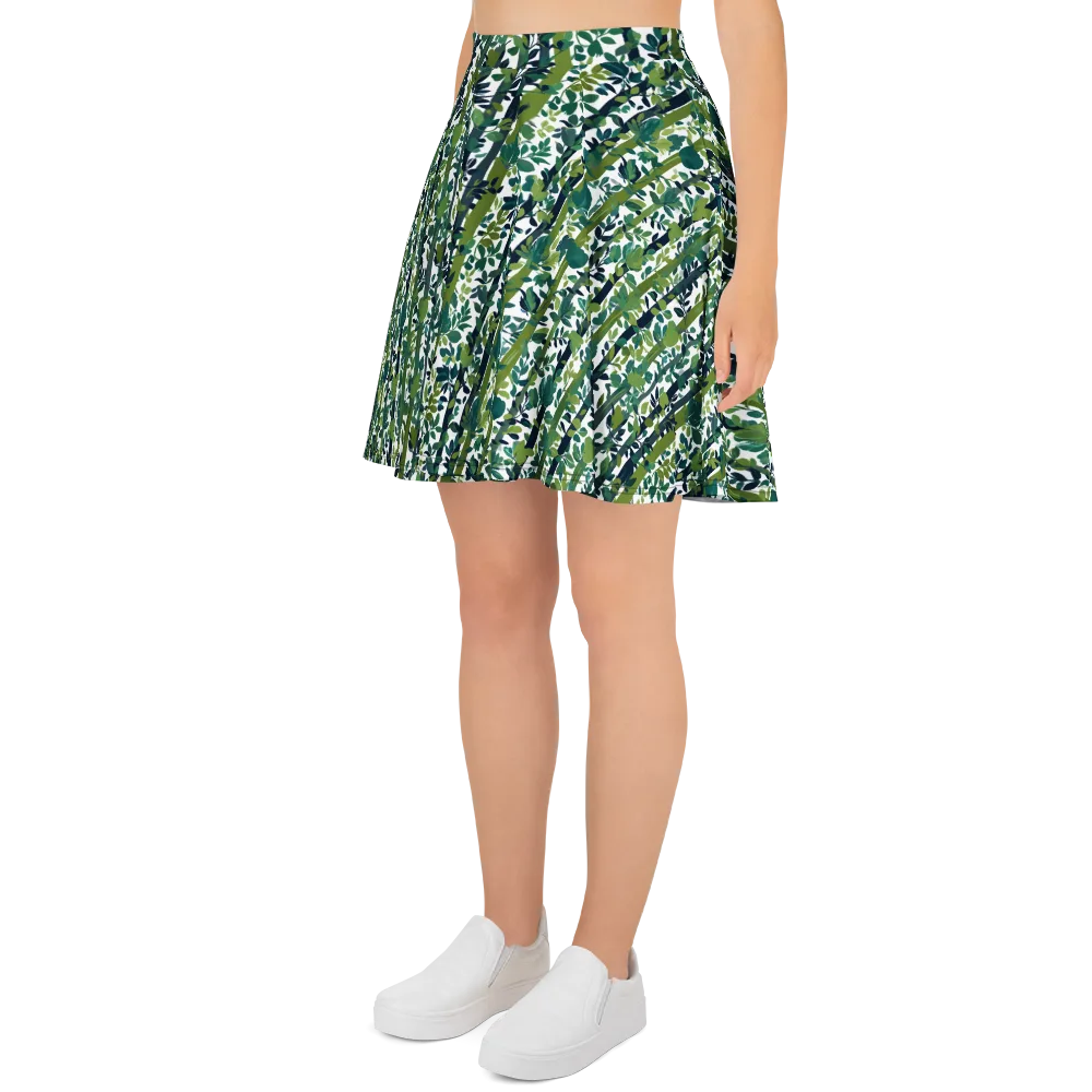 Bamboo Canopy on Skater Skirt — Left