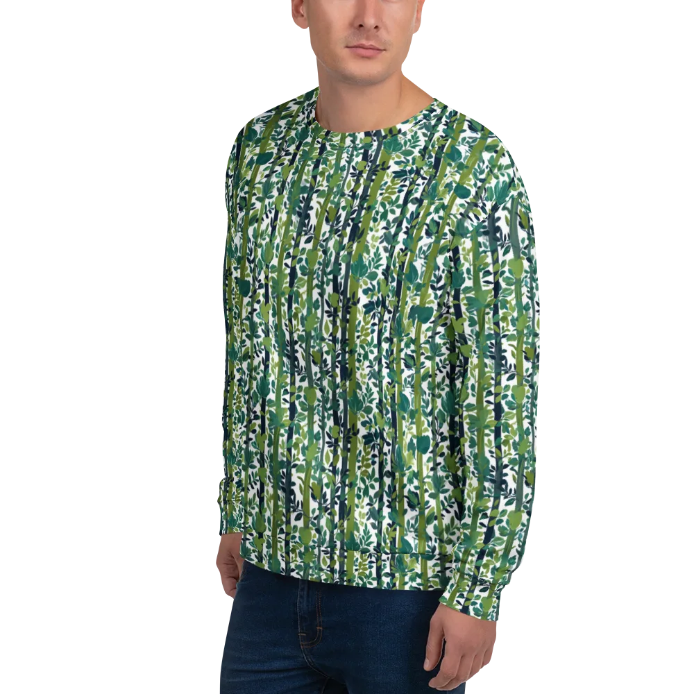 Bamboo Canopy on Sweatshirt — Left Front