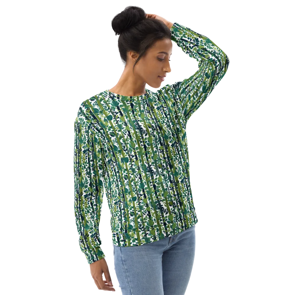 Bamboo Canopy on Sweatshirt — Right Front