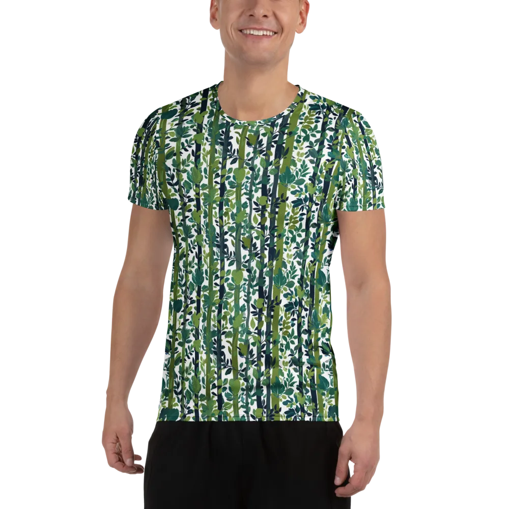 Bamboo Canopy on Men's Athletic T-Shirt — Front