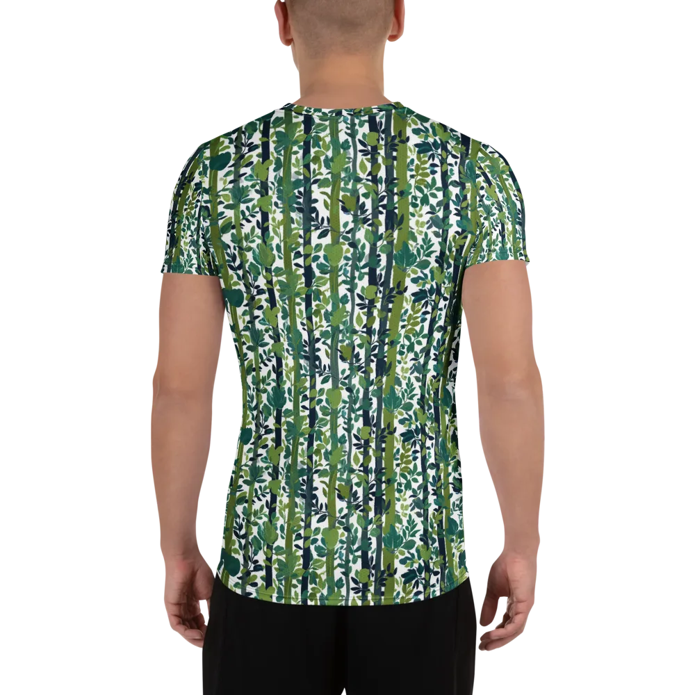 Bamboo Canopy on Men's Athletic T-Shirt — Back