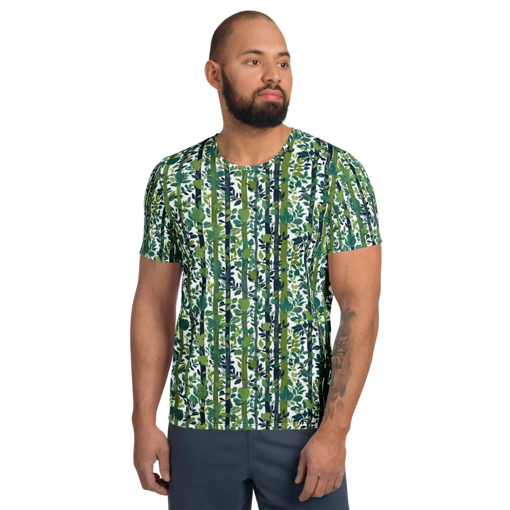 Bamboo Canopy on Men's Athletic T-Shirt — Front