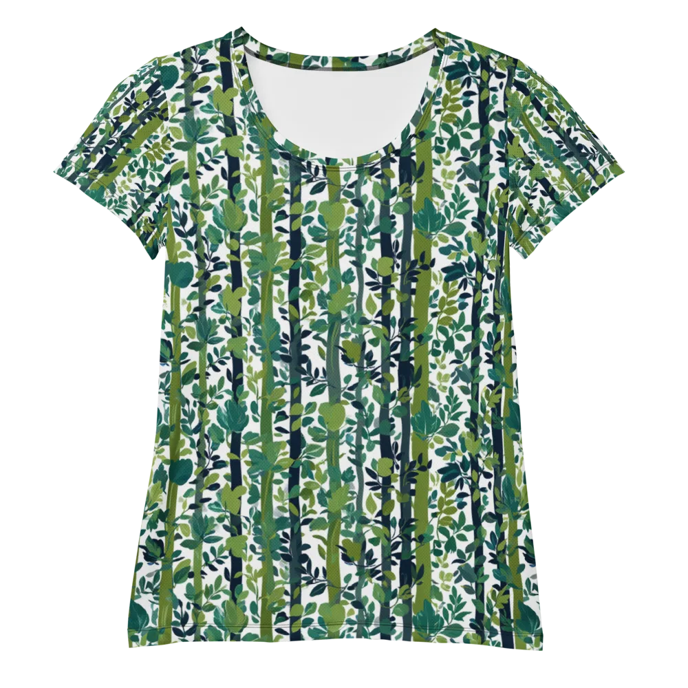 Bamboo Canopy on Women's Athletic T-Shirt — Front