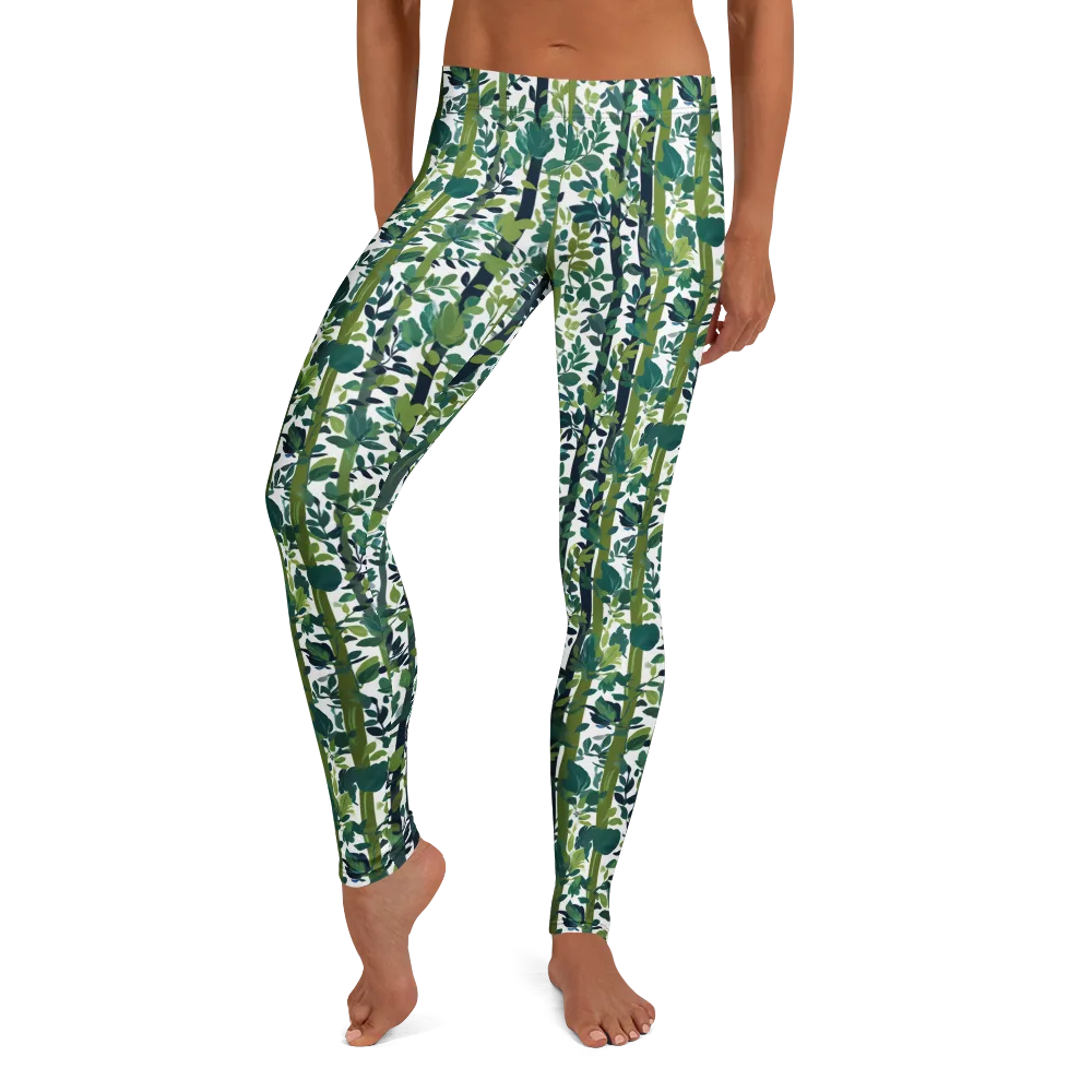 Bamboo Canopy on Leggings — Front