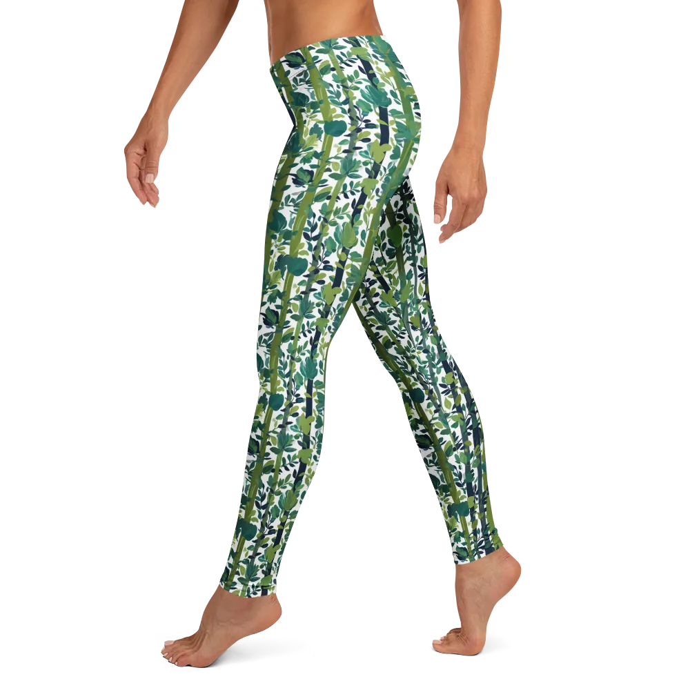 Bamboo Canopy on Leggings — Left