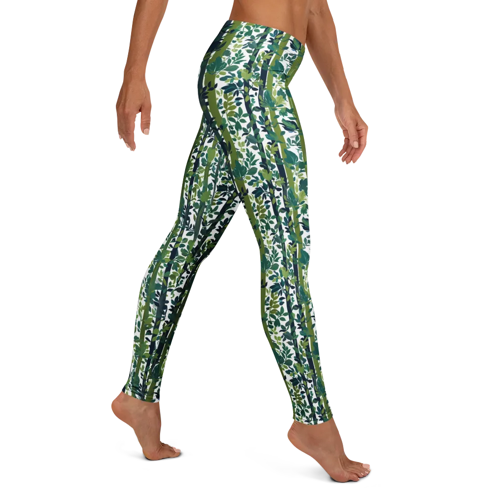 Bamboo Canopy on Leggings — Right