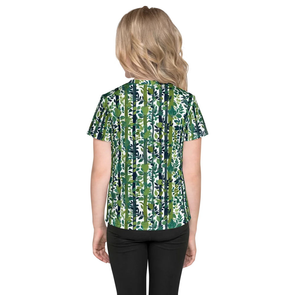 Bamboo Canopy on Kids Crew Neck T-Shirt — Back