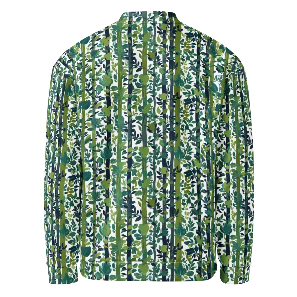 Bamboo Canopy on Bomber Jacket — Back
