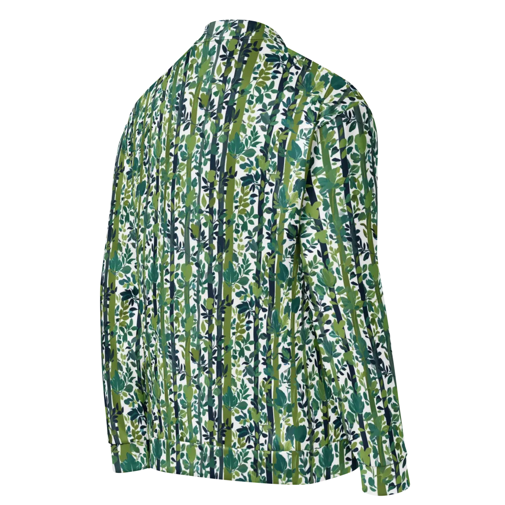 Bamboo Canopy on Bomber Jacket — Right Back