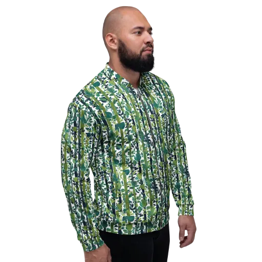 Bamboo Canopy on a Bomber Jacket