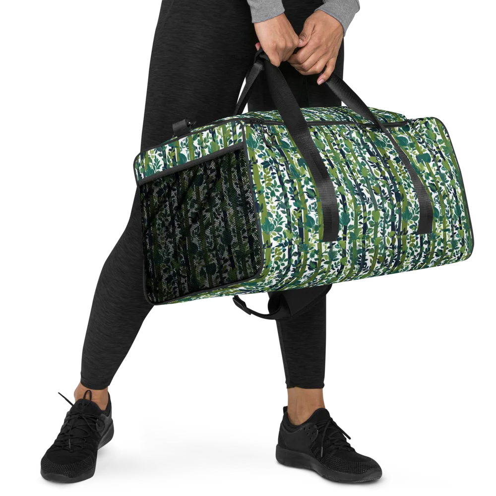 Bamboo Canopy on Duffle Bag — Right Front