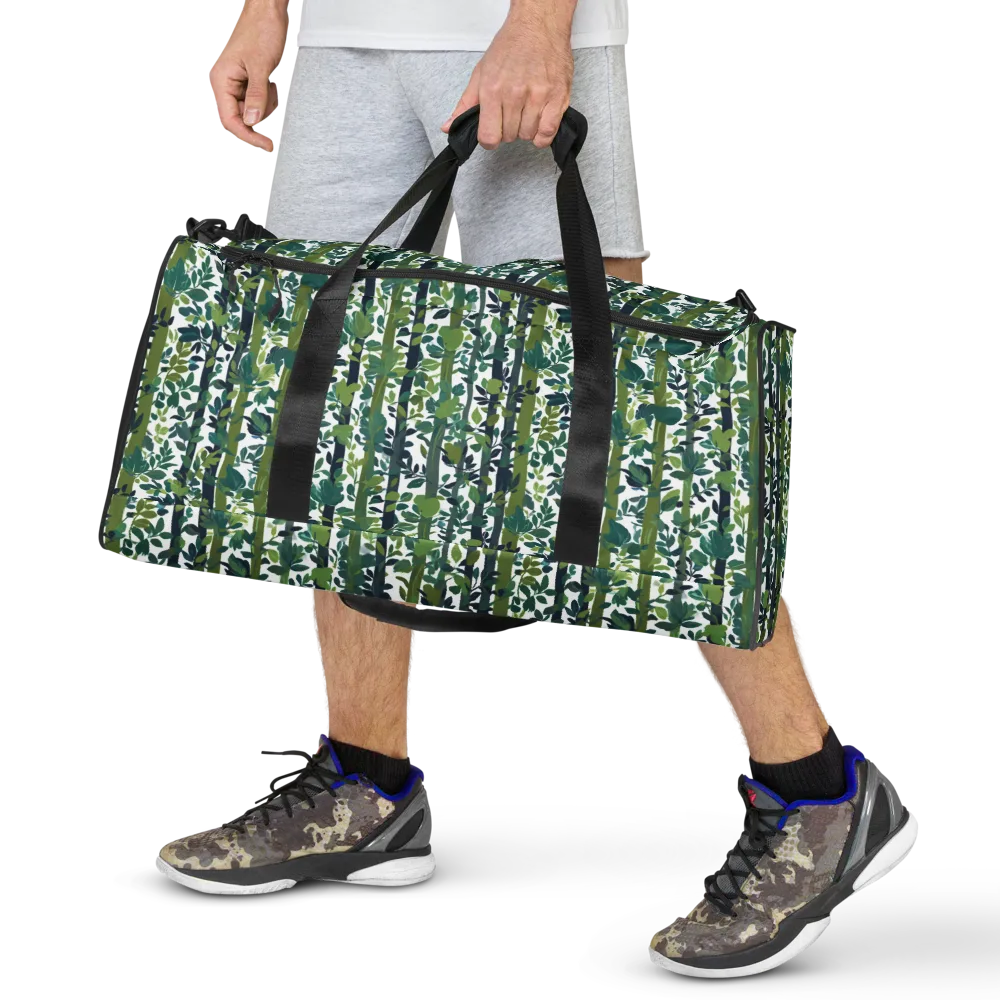 Bamboo Canopy on Duffle Bag — Front