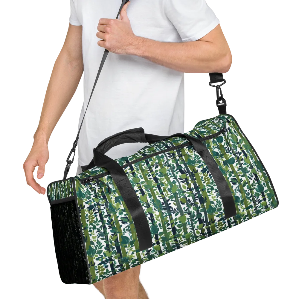 Bamboo Canopy on Duffle Bag — Right Front