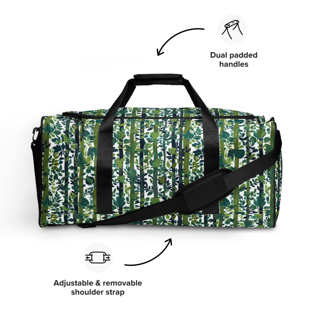 Bamboo Canopy on Duffle Bag — Front