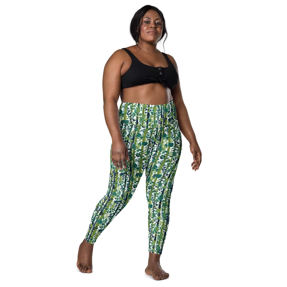 Bamboo Canopy on Leggings with Pockets — Front