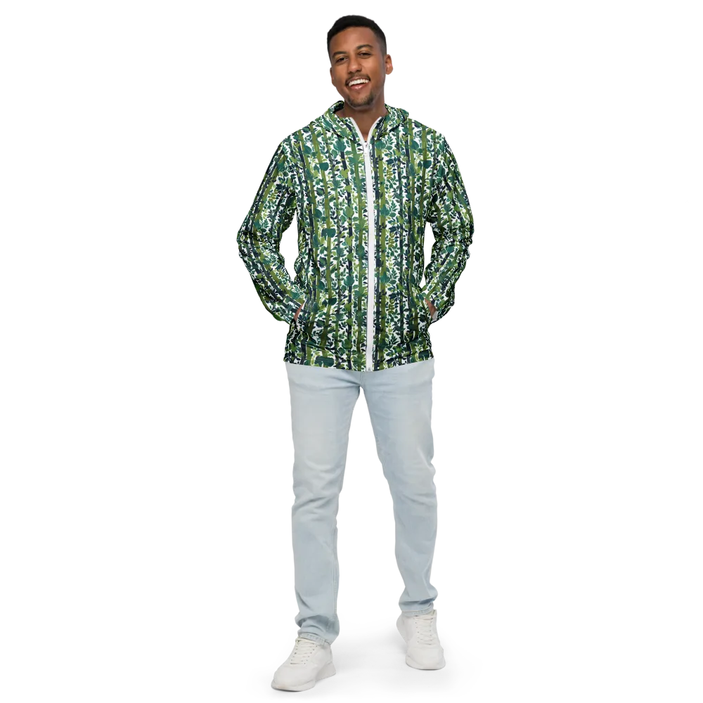 Bamboo Canopy on Men's Windbreaker — Front