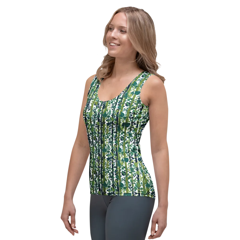 Bamboo Canopy on Women's Tank Top — Left Front