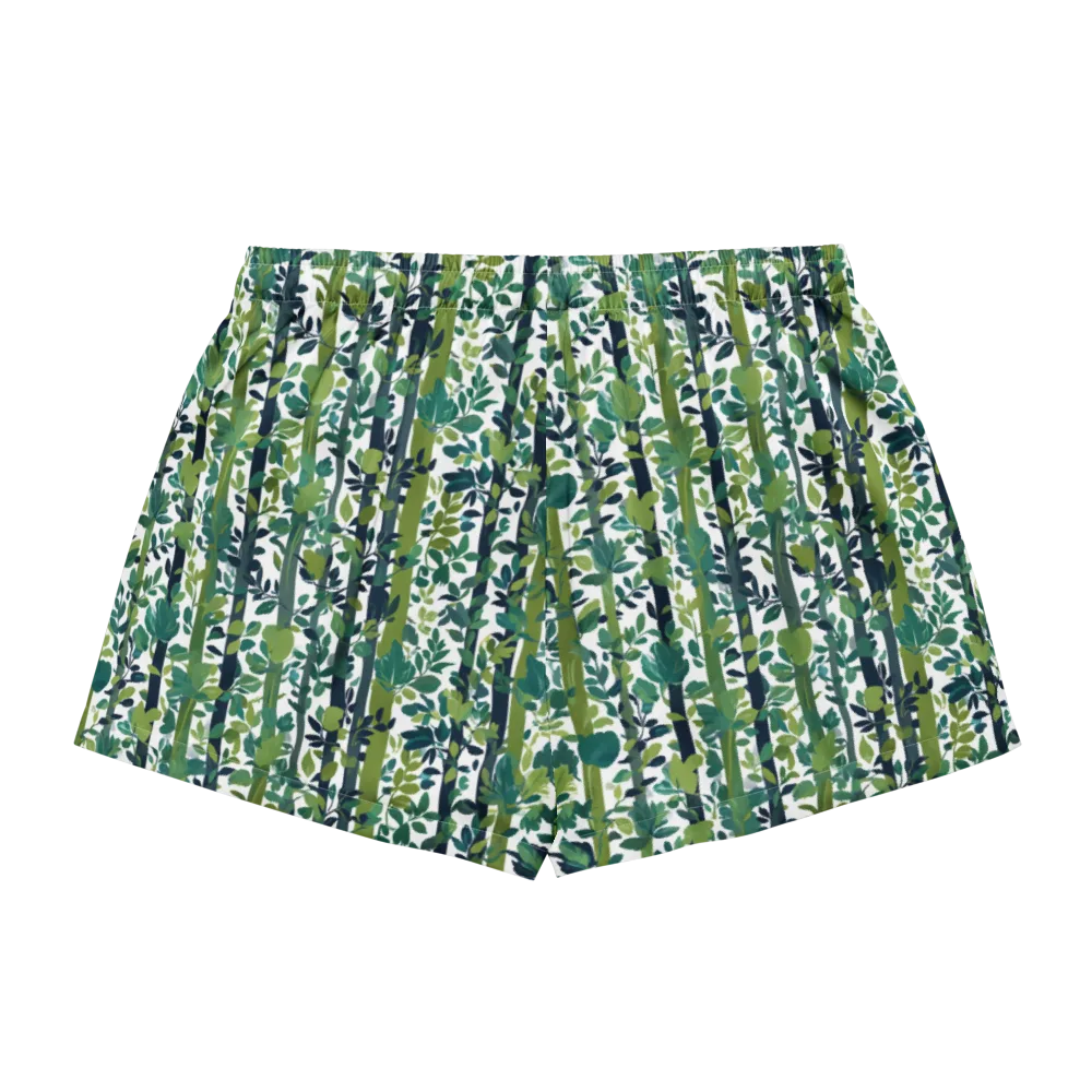 Bamboo Canopy on Women's Pajama Shorts — Back