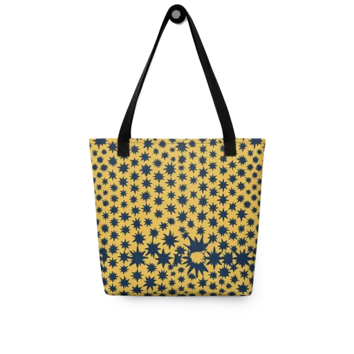 Navy Starfield on a Tote Bag