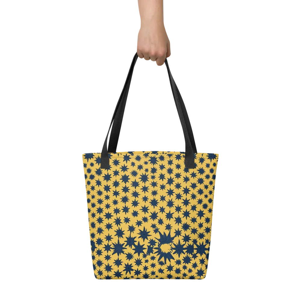 Navy Starfield on Tote Bag — Front