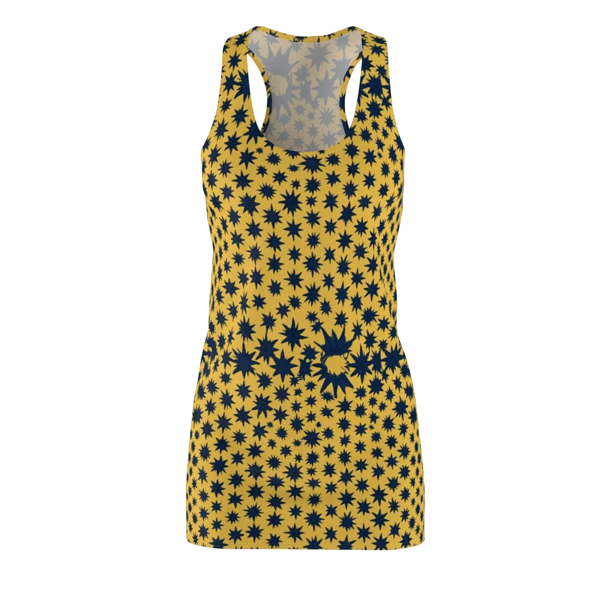 Navy Starfield on Racerback Dress — Front