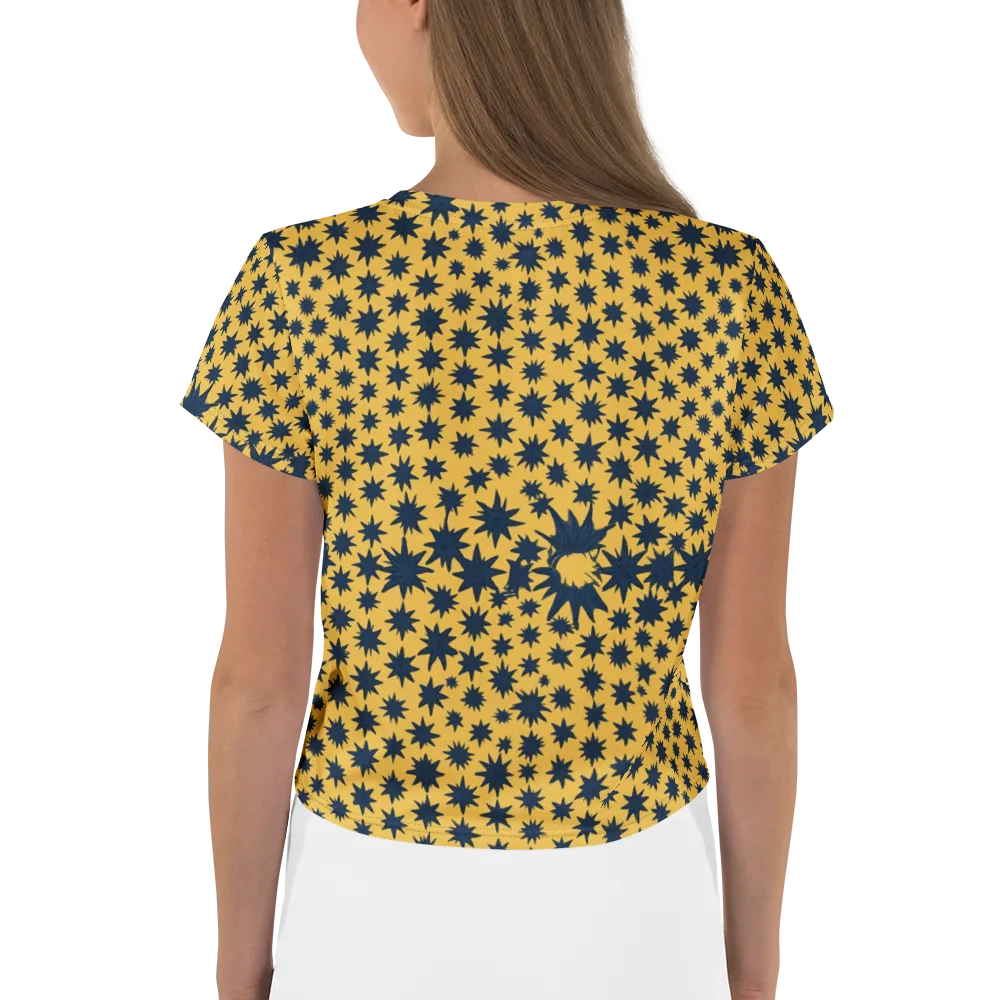 Navy Starfield on Crop Tee — Back