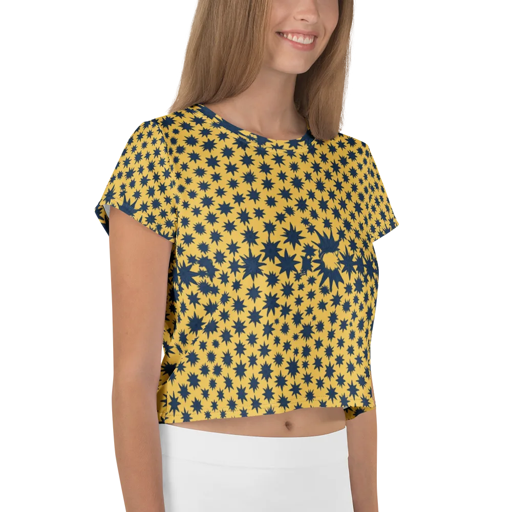 Navy Starfield on Crop Tee — Right