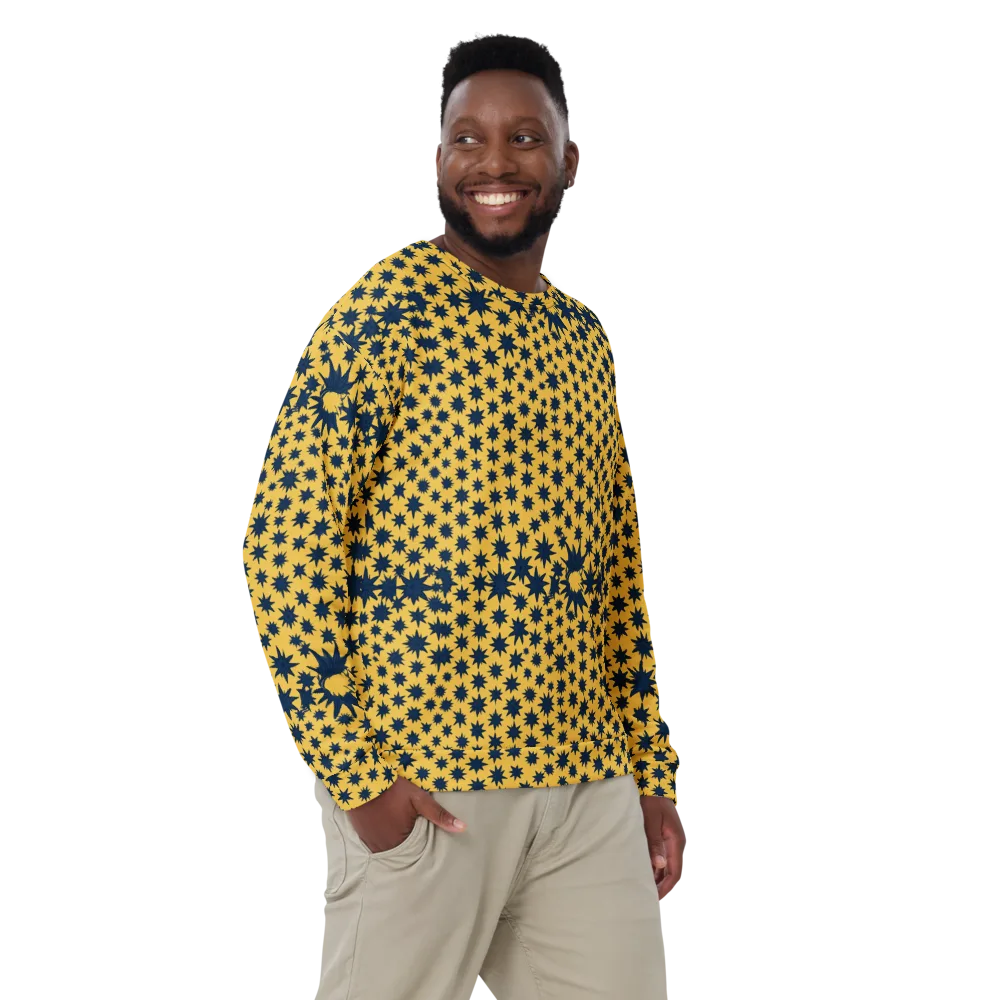 Navy Starfield on Sweatshirt — Front
