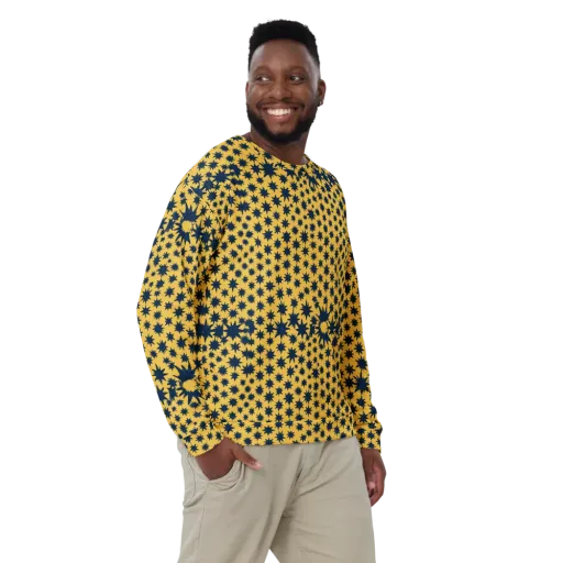 Navy Starfield on a Sweatshirt