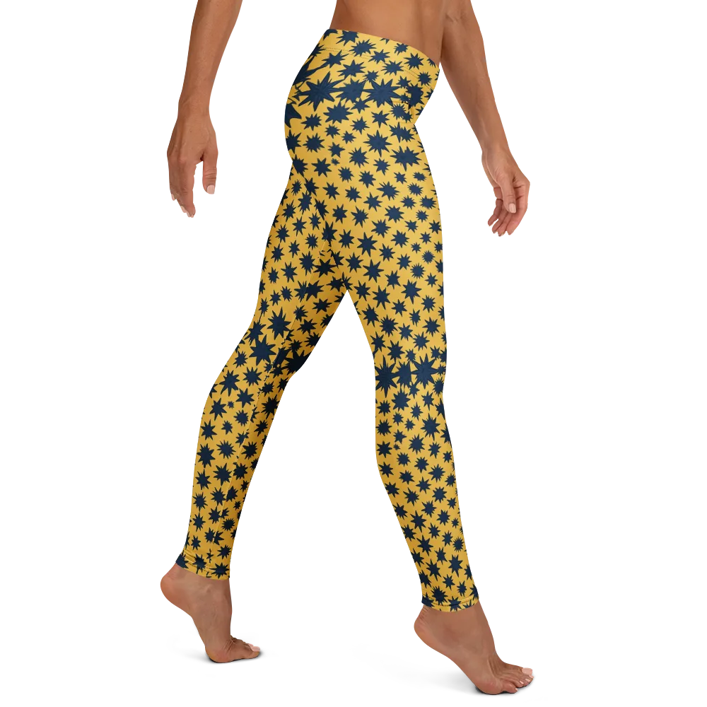 Navy Starfield on Leggings — Right