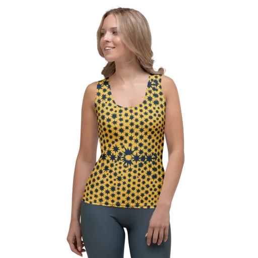 Navy Starfield on a Women's Tank Top