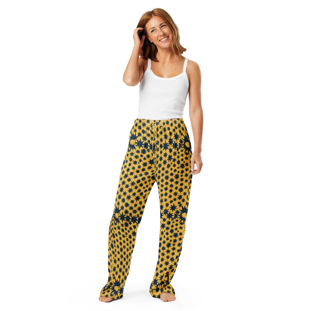Navy Starfield on Women's Pajama Pants — Front