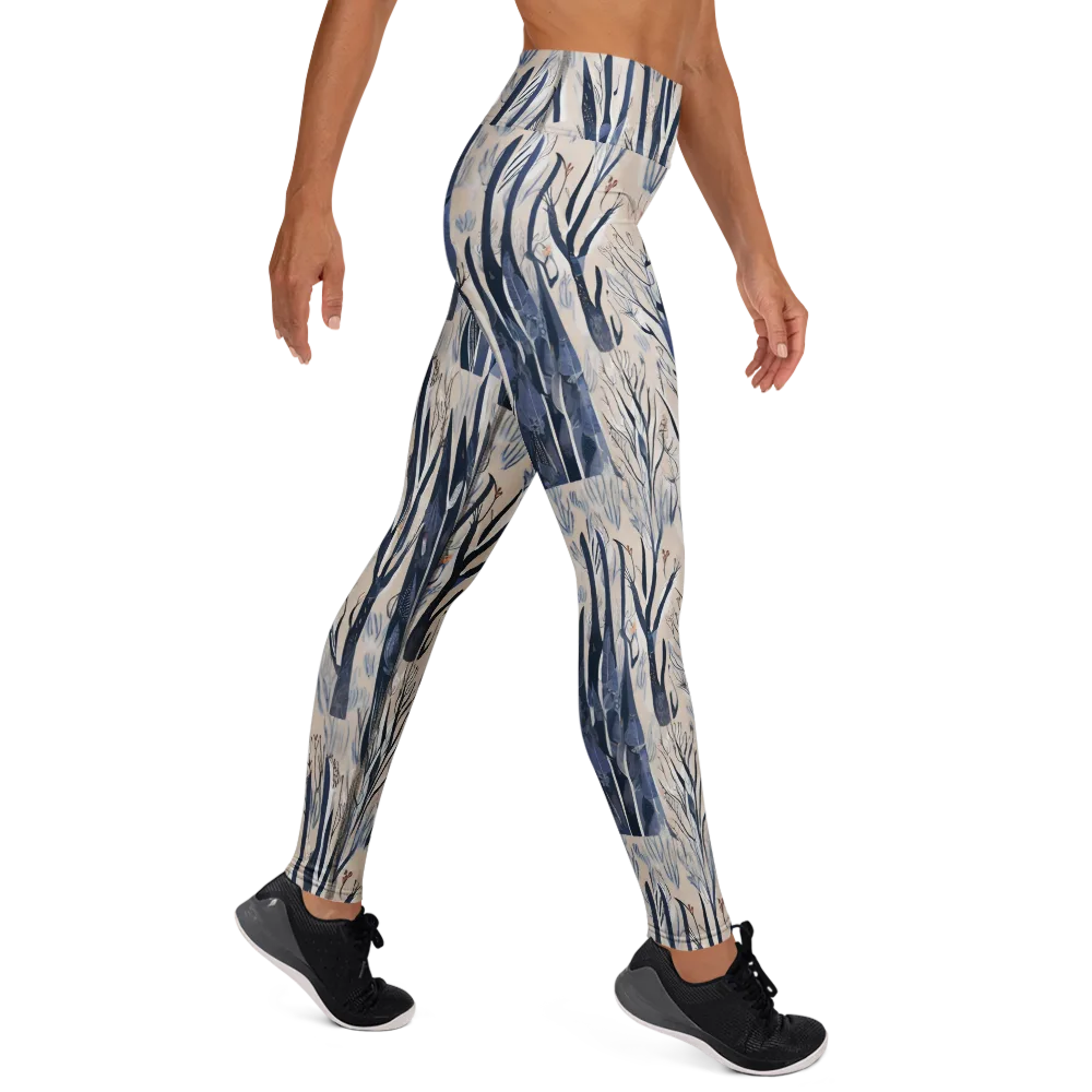 Winter Herbarium on Yoga Leggings — Right