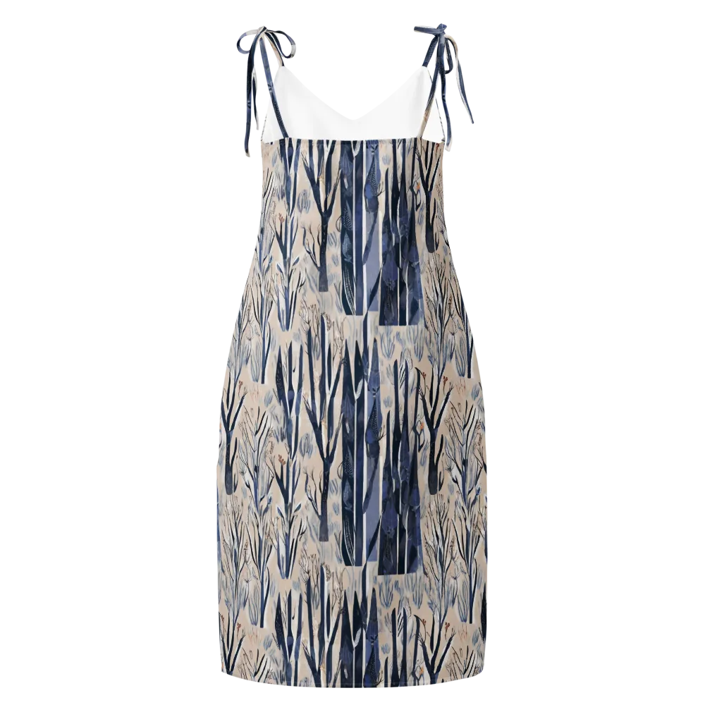 Winter Herbarium on Slip Dress — Back