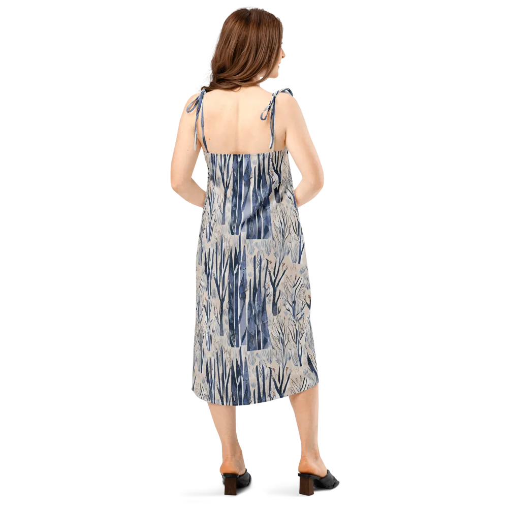 Winter Herbarium on Slip Dress — Back