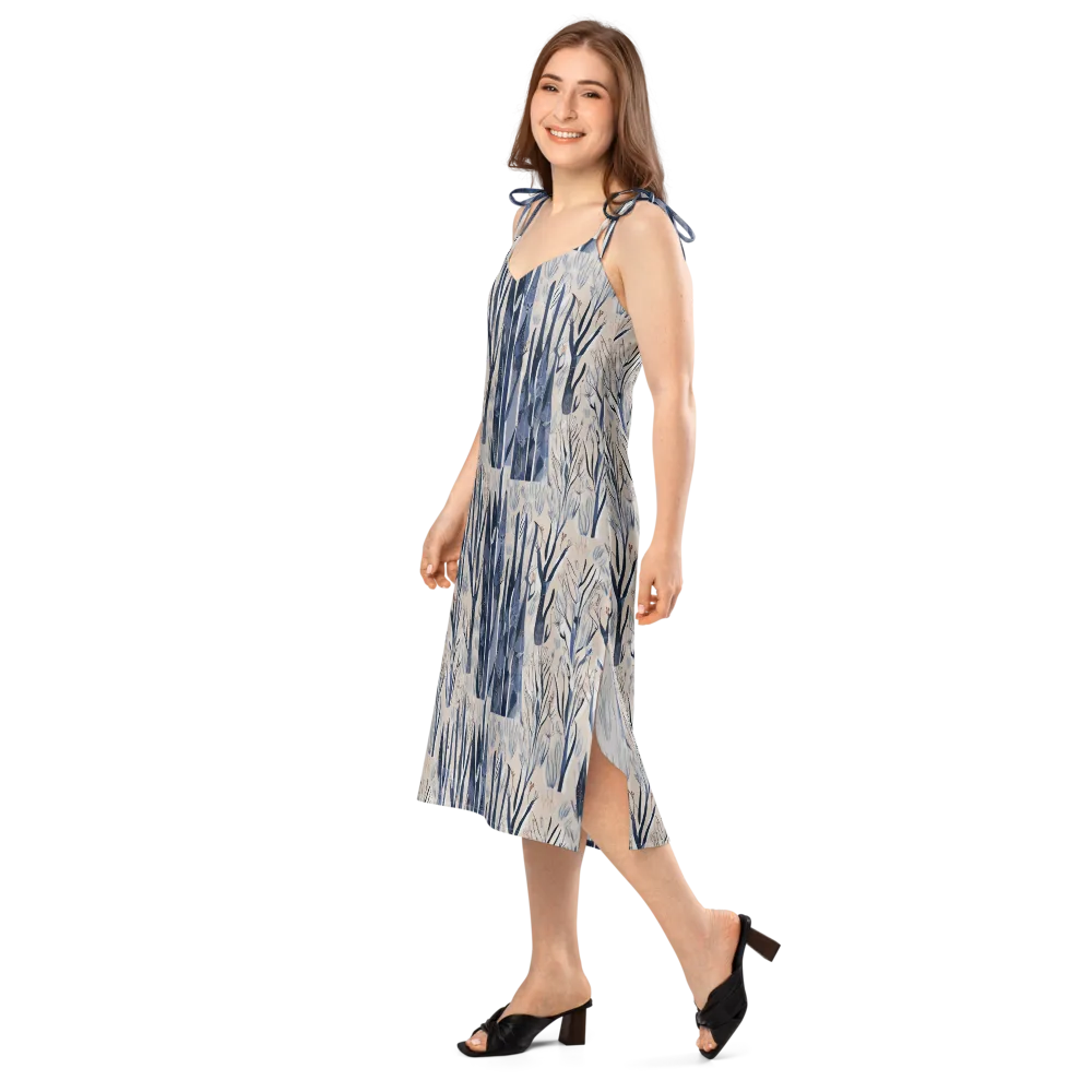 Winter Herbarium on Slip Dress — Left Front