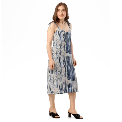 Winter Herbarium on a Slip Dress