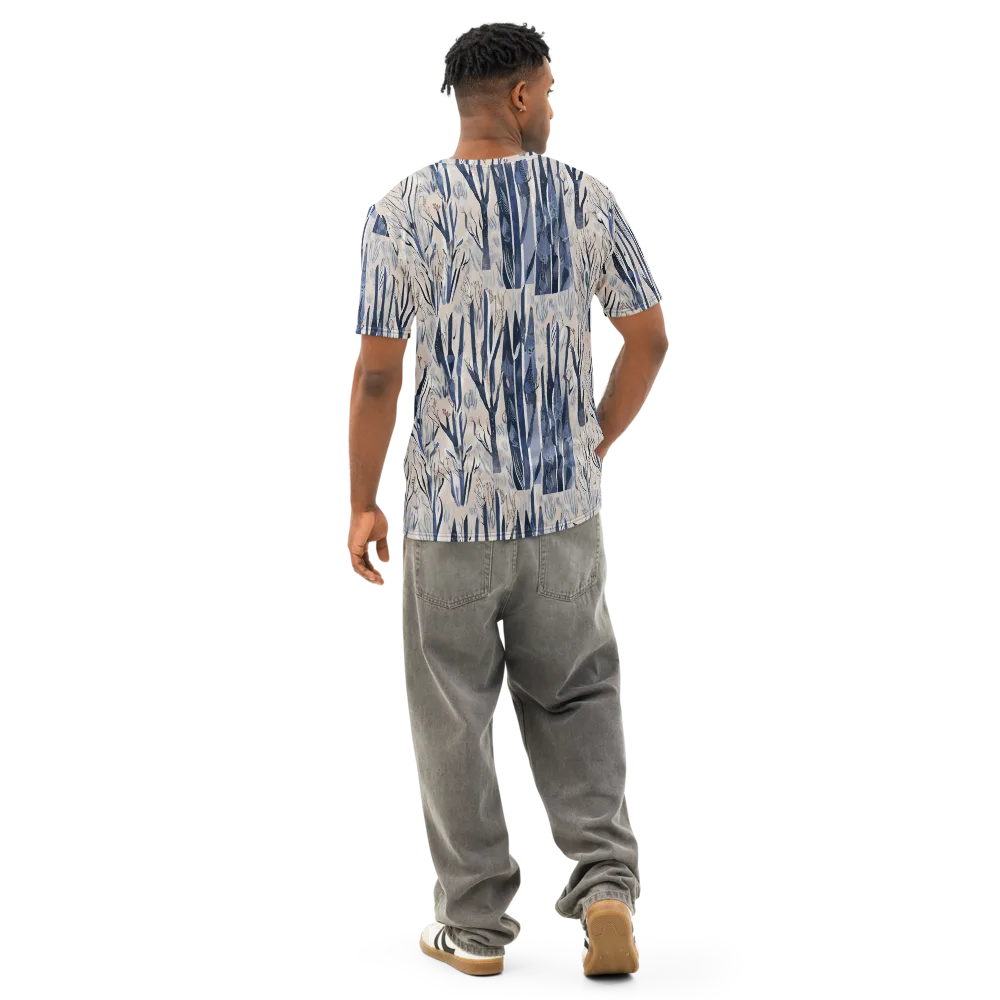 Winter Herbarium on Men's Cotton Crew Neck T-Shirt — Back